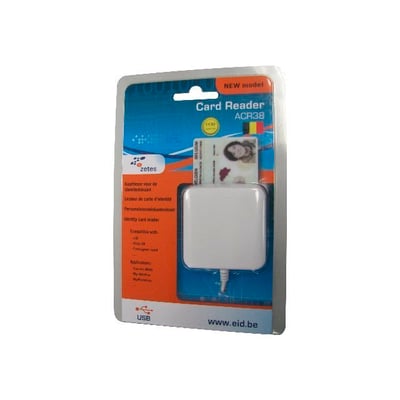 2de keus - Nieuwstaat: Zetes ACR38 eID kaartlezer - wit