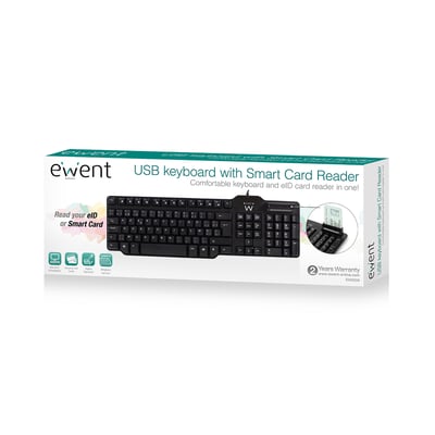 Ewent Azerty Clavier avec lecteur eID (EW3250)