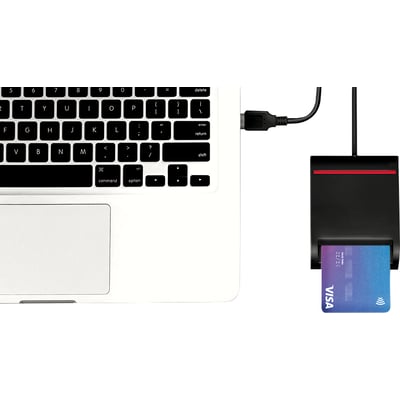 Logilink Lecteur de carte d&rsquo;identit&eacute; eID & Smartcard USB 2.0 - (CR0047)
